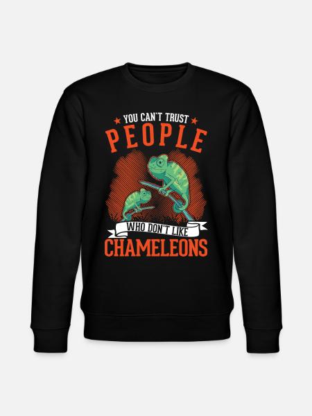 Chameleon Gift Chameleon - Stanley/Stella CHANGER Unisex Organic Sweatshirt - black