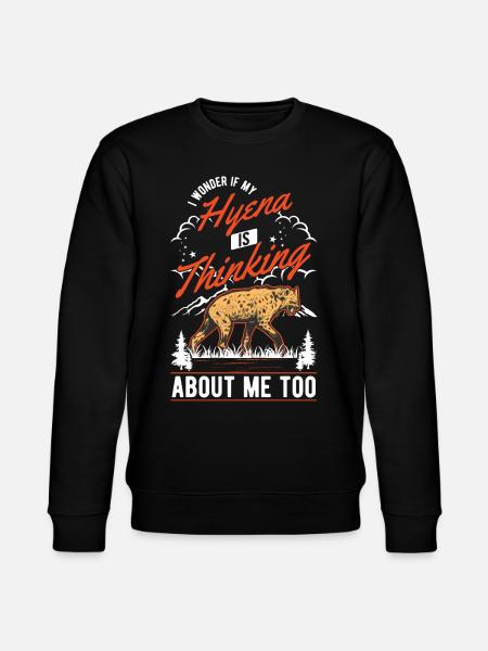 Hyäne Geschenk Erdwolf Hyena - Stanley/Stella Unisex Bio-Sweatshirt CHANGER  - Schwarz
