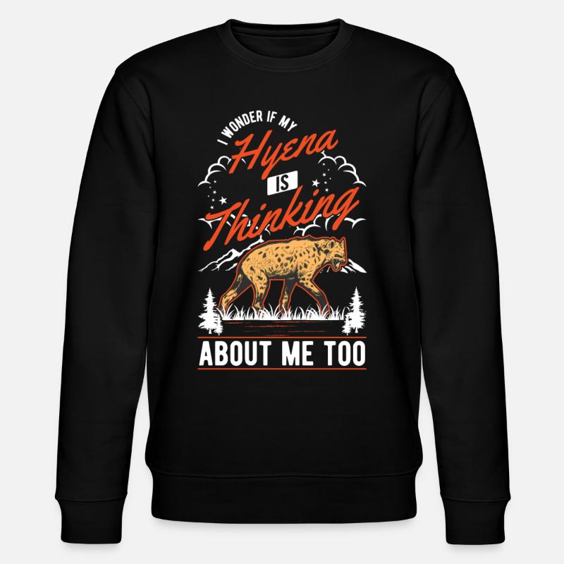 Hyena Gift Aardwolf Hyena - Stanley/Stella CHANGER Unisex Organic Sweatshirt - black