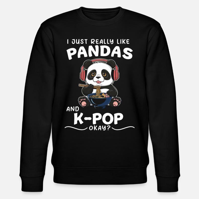 Panda Panda Ours Drôle - Sweat bio CHANGER Stanley/Stella Unisexe - noir