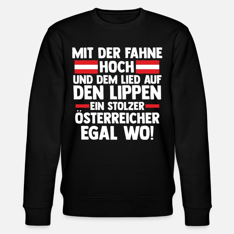 Austrians Austria - Stanley/Stella CHANGER Unisex Organic Sweatshirt - black