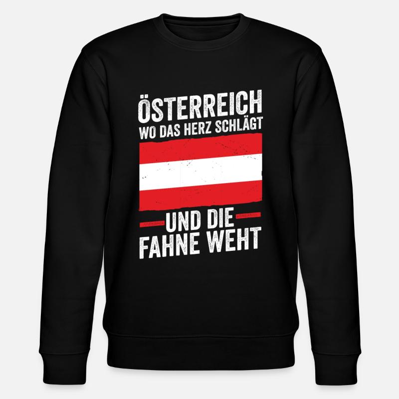 Austrians Austria - Stanley/Stella CHANGER Unisex Organic Sweatshirt - black