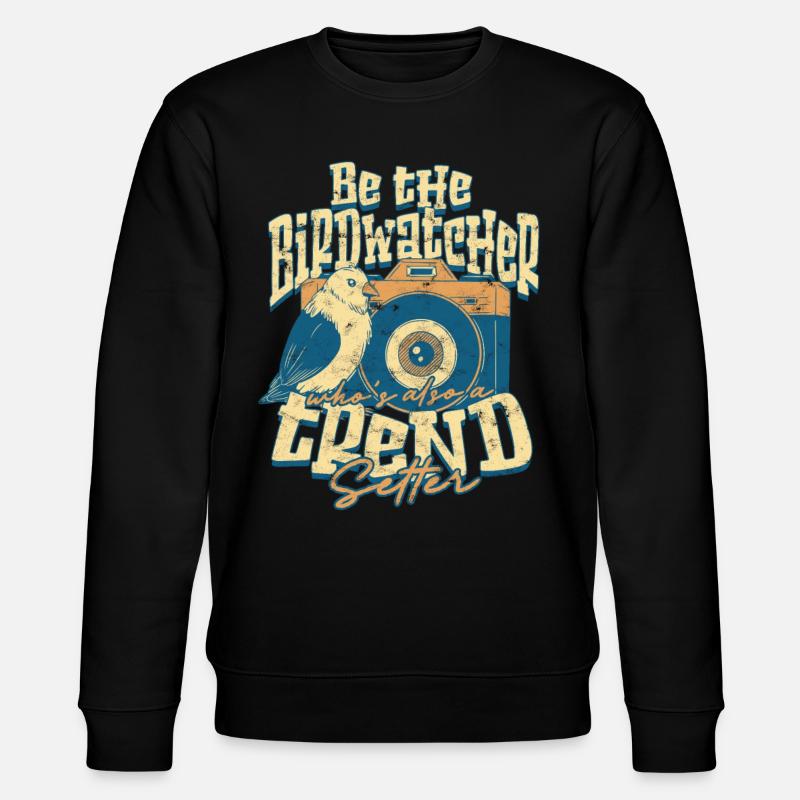 Bird watching ornithologist - Stanley/Stella CHANGER Unisex Organic Sweatshirt - black