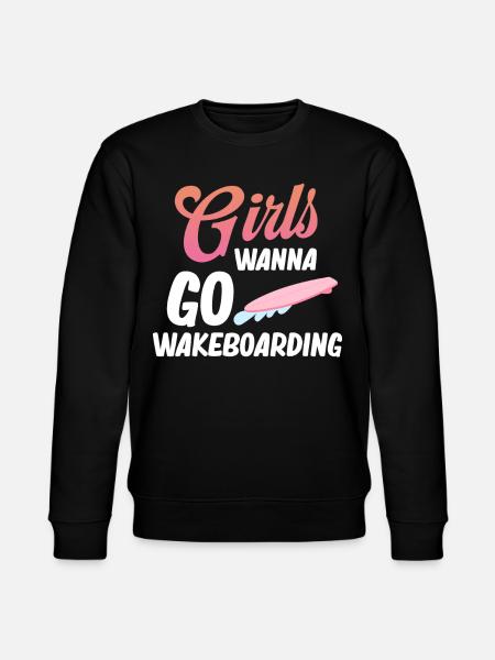Mädchen Wollen Wakeboarden, Bootfahren, - Stanley/Stella Unisex Bio-Sweatshirt CHANGER - Schwarz