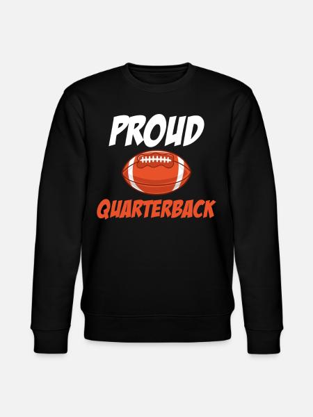Proud Quarterback Funny Soccer Kickoff - Stanley/Stella CHANGER Unisex Organic Sweatshirt - black