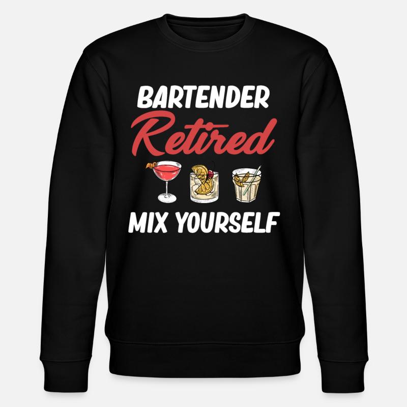 Barman Retraité Mix Yourself Mixologue - Sweat bio CHANGER Stanley/Stella Unisexe - noir