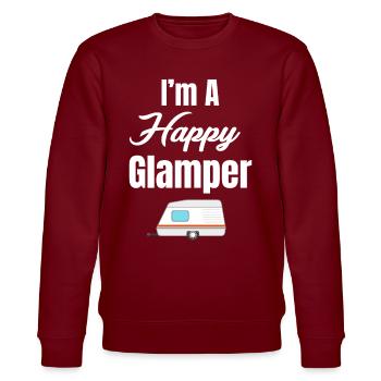 Je suis un Happy Glamper Funny Hiker Adventure S'mores - Sweat bio CHANGER Stanley/Stella Unisexe - bordeaux - Devant - Nik (191cm) & Marisol (170cm)