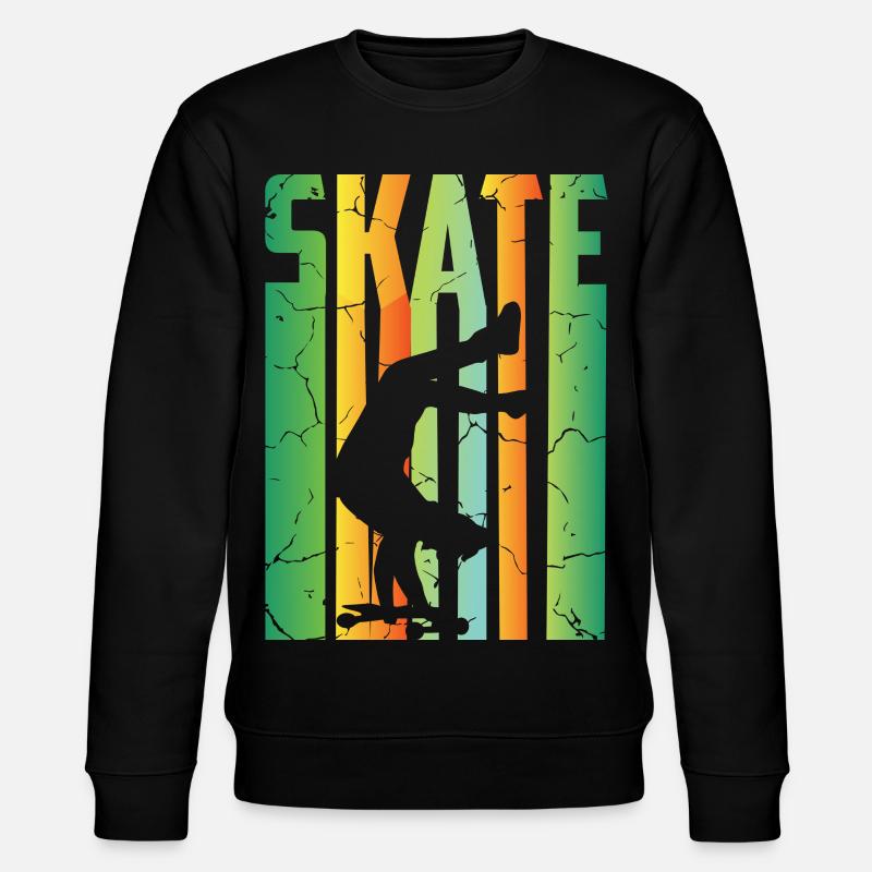 Skateboard Fahrer - Stanley/Stella Unisex Bio-Sweatshirt CHANGER  - Schwarz