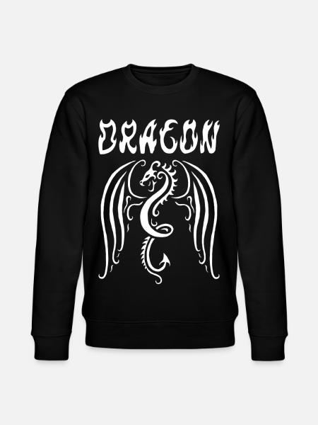 White Dragon - Stanley/Stella CHANGER Unisex Organic Sweatshirt - black