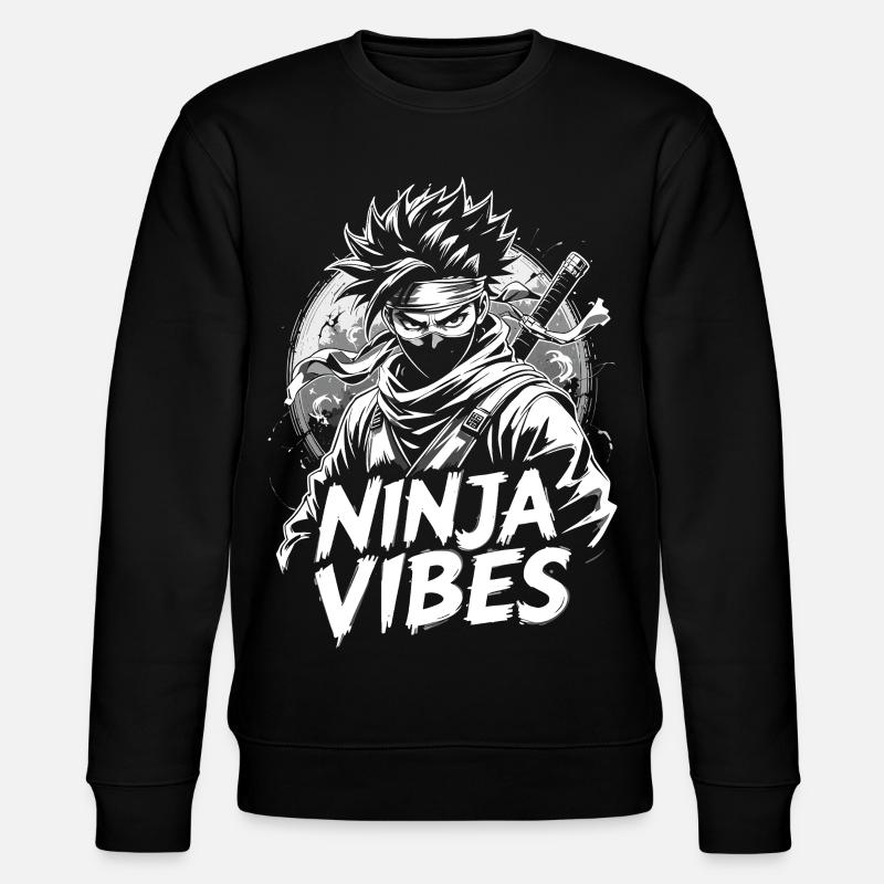 Ninja Vibes T-shirt Design - Sweat bio CHANGER Stanley/Stella Unisexe - noir