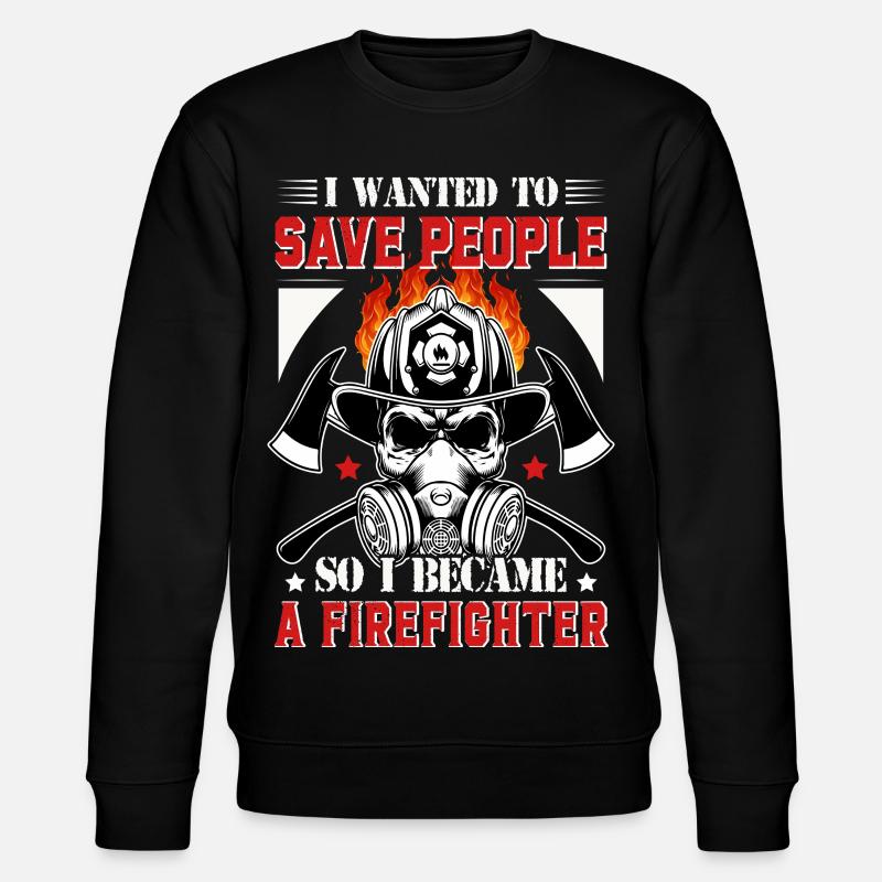 Fire brigade - Stanley/Stella CHANGER Unisex Organic Sweatshirt - black