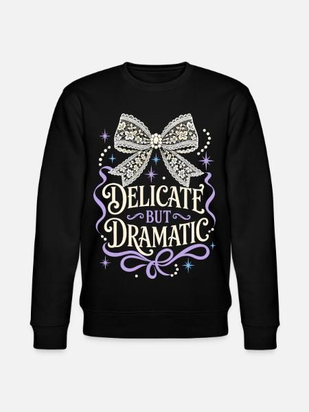 Delicate But Dramatic Bow - Stanley/Stella CHANGER Unisex Organic Sweatshirt - black