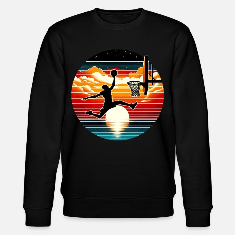 Basket-ball Basketteurs Joueurs - Sweat bio CHANGER Stanley/Stella Unisexe - noir