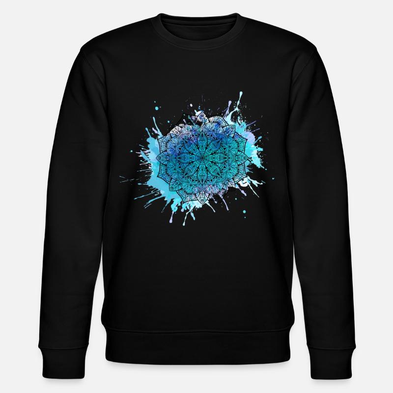 Mandala - Stanley/Stella Unisex Bio-Sweatshirt CHANGER  - Schwarz
