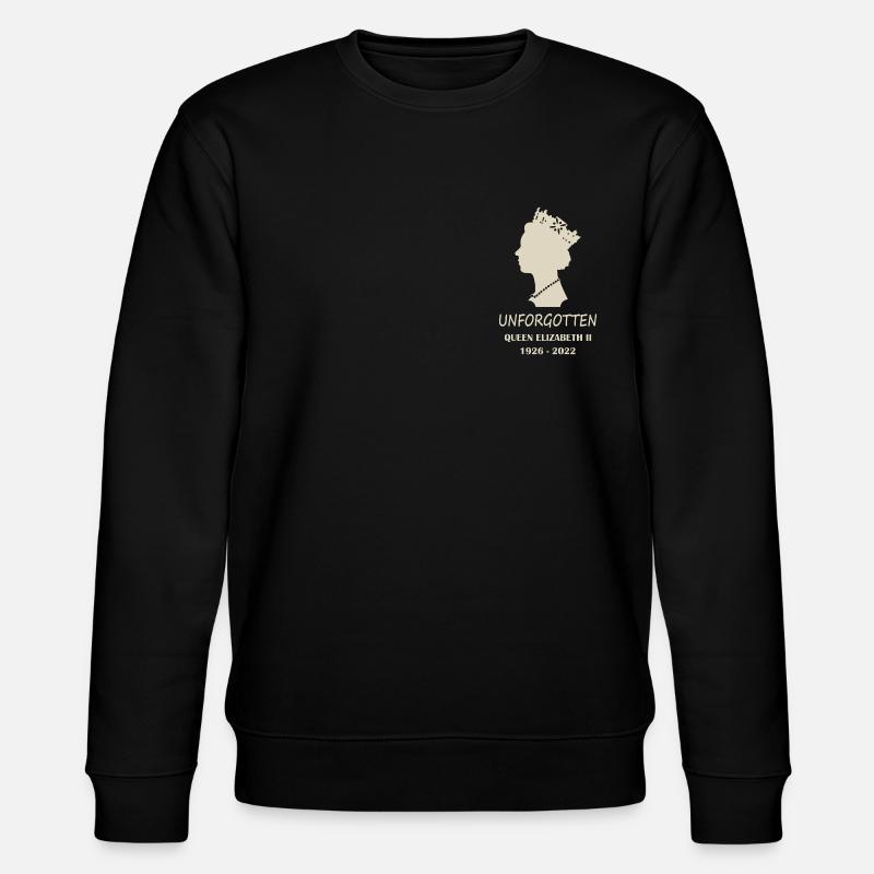 Queen Elizabeth II Unforgotton - Stanley/Stella Unisex Bio-Sweatshirt CHANGER  - Schwarz