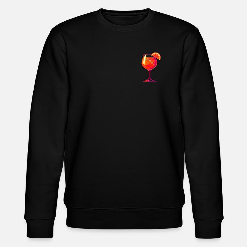 Party Spritz Glas Geschenkidee - Stanley/Stella Unisex Bio-Sweatshirt CHANGER - Schwarz