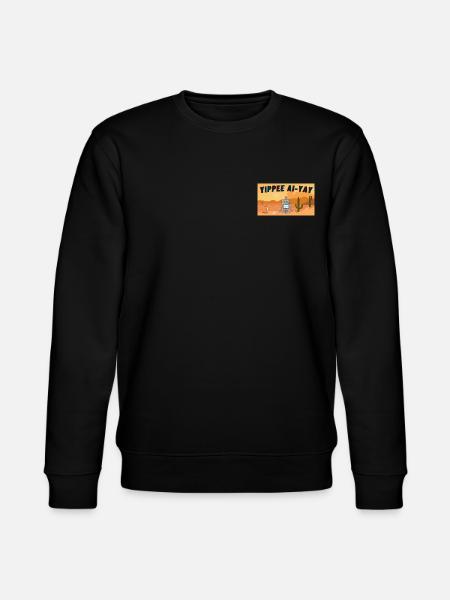AI meets prairie - Stanley/Stella CHANGER Unisex Organic Sweatshirt - black