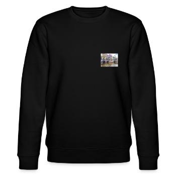 Amsterdam - Stanley/Stella Unisex Bio-Sweatshirt CHANGER  - Schwarz - Vorne - Nik (191cm) & Marisol (170cm)