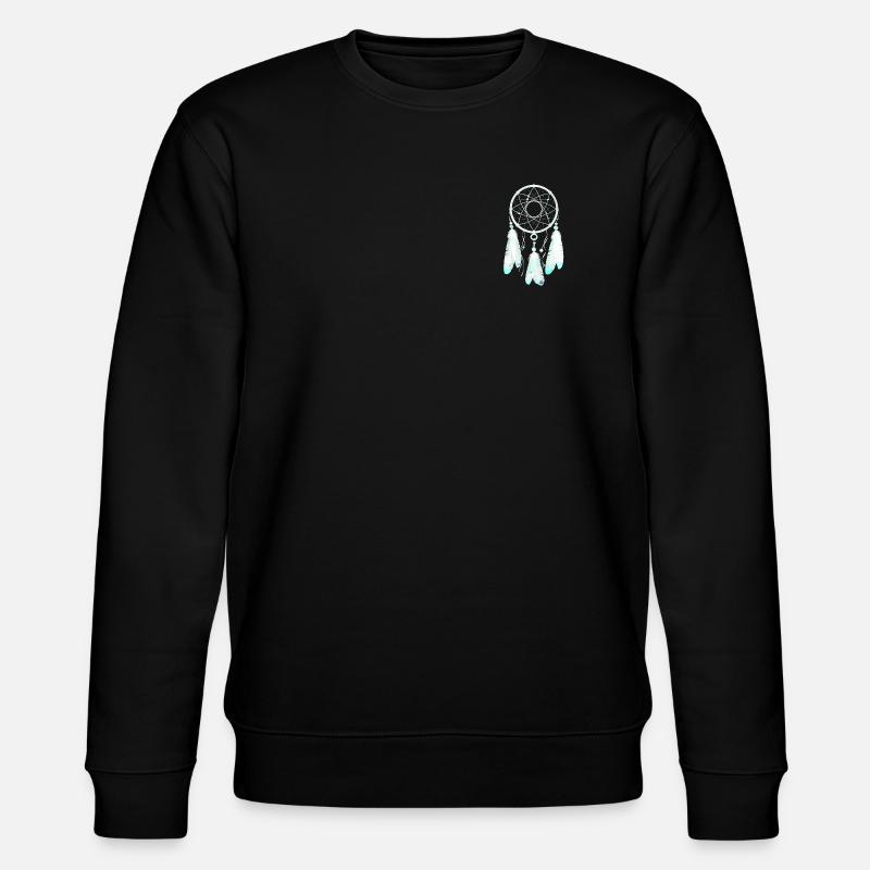 Traumfänger Sternenflug - Stanley/Stella Unisex Bio-Sweatshirt CHANGER  - Schwarz