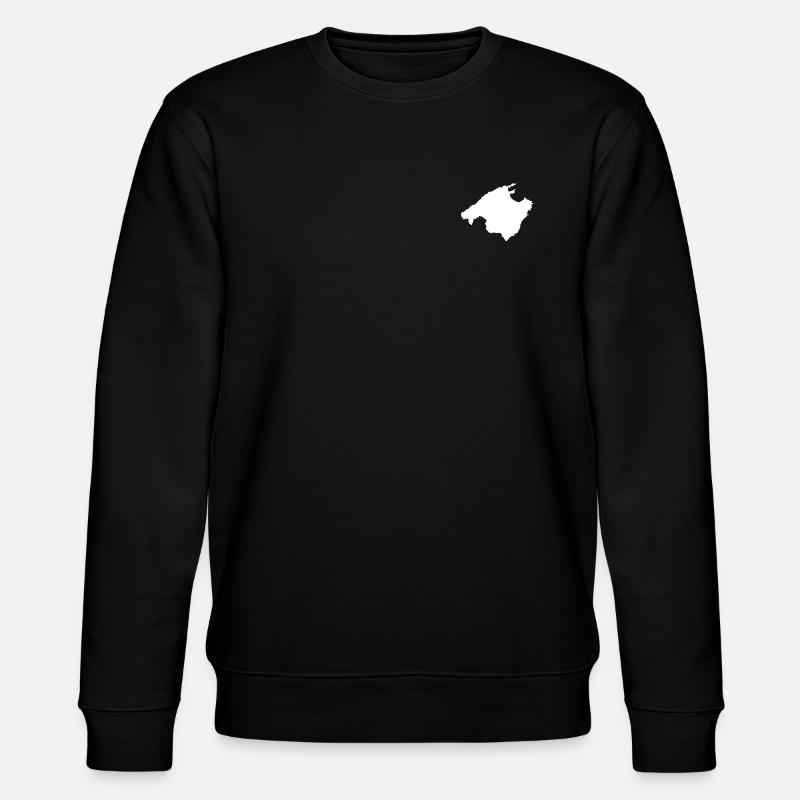Mallorca Chest Logo - Stanley/Stella CHANGER Unisex Organic Sweatshirt - black