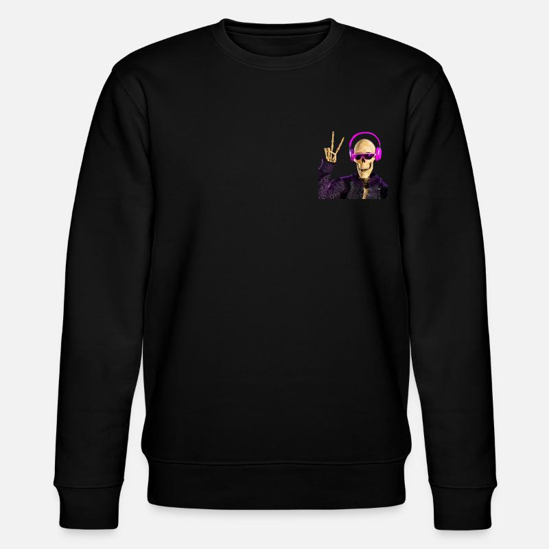 Sensenmann liebt coole Musik - Stanley/Stella Unisex Bio-Sweatshirt CHANGER - Schwarz