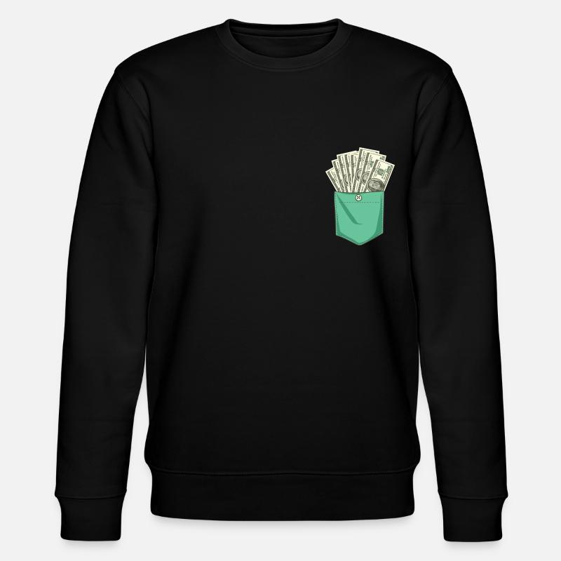 Source de poche dollar - Sweat bio CHANGER Stanley/Stella Unisexe - noir