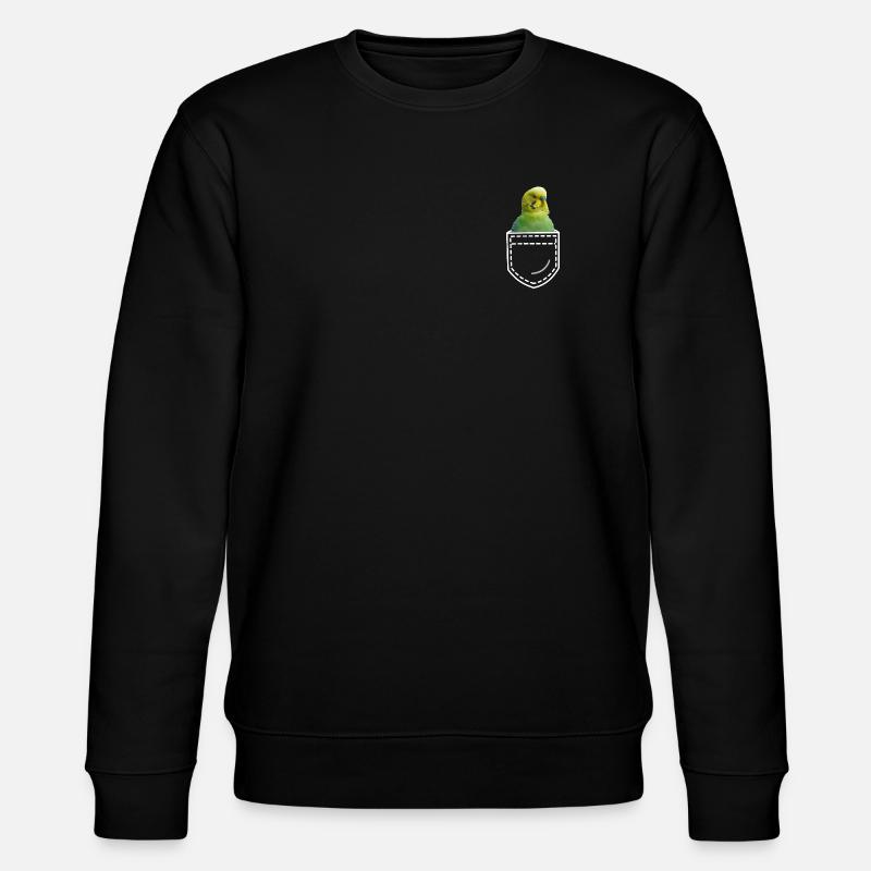 Perruche oiseau - Sweat bio CHANGER Stanley/Stella Unisexe - noir