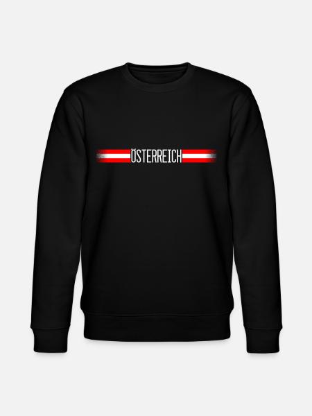 Austria flag / banner 004 AllroundDesigns - Stanley/Stella CHANGER Unisex Organic Sweatshirt - black