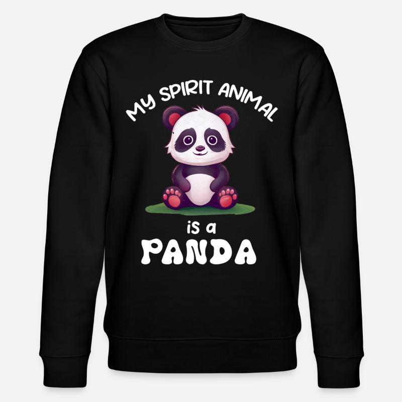 Panda Panda Ours Drôle - Sweat bio CHANGER Stanley/Stella Unisexe - noir