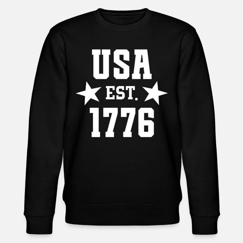 États-Unis Est 1776 - Sweat bio CHANGER Stanley/Stella Unisexe - noir