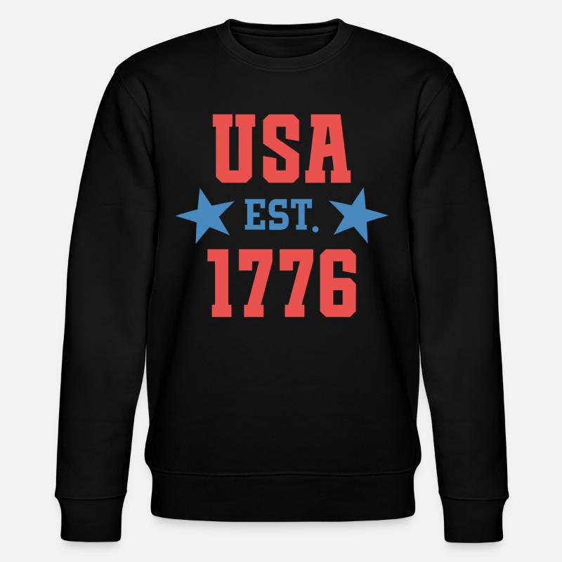 États-Unis Est 1776 - Sweat bio CHANGER Stanley/Stella Unisexe - noir