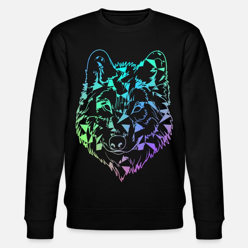 Wolf - Stanley/Stella Unisex Bio-Sweatshirt CHANGER  - Schwarz