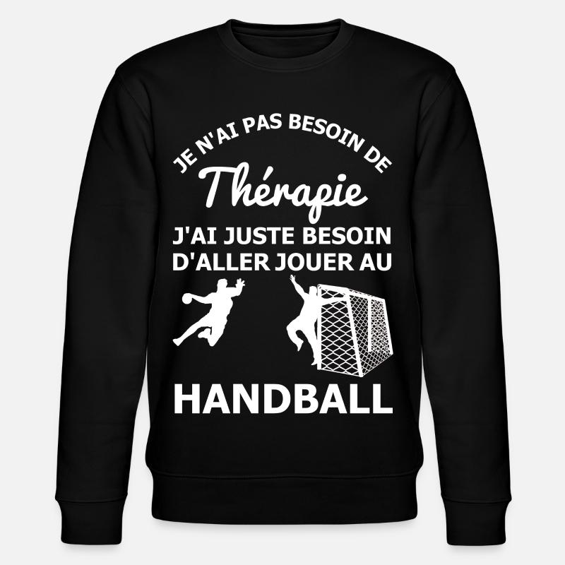 Handballtherapie - Stanley/Stella Unisex Bio-Sweatshirt CHANGER - Schwarz
