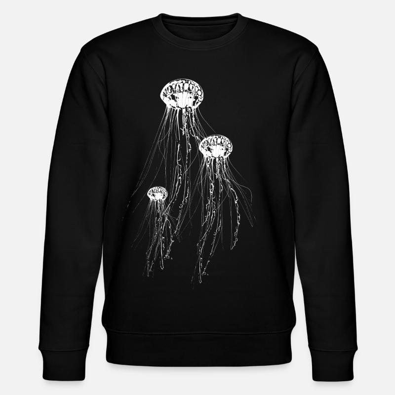 Jellyfish - Stanley/Stella CHANGER Unisex Organic Sweatshirt - black