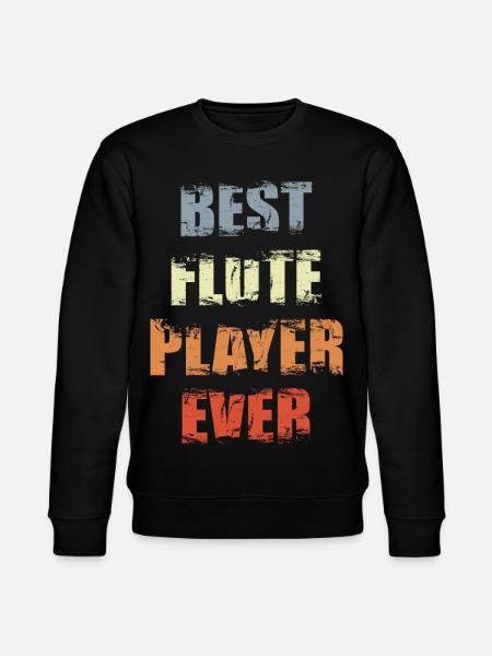 Best Flutist - Stanley/Stella CHANGER Unisex Organic Sweatshirt - black