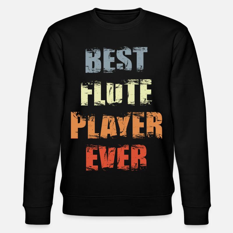 Bester Flötist - Stanley/Stella Unisex Bio-Sweatshirt CHANGER  - Schwarz
