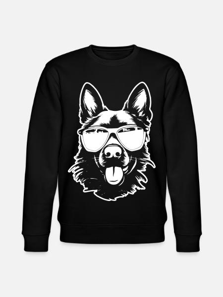 German Shepherd Sunglasses - Stanley/Stella CHANGER Unisex Organic Sweatshirt - black
