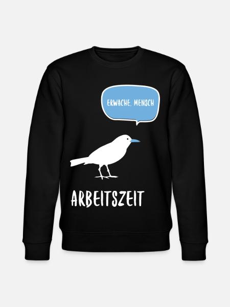Arbeitszeit - Stanley/Stella Unisex Bio-Sweatshirt CHANGER - Schwarz
