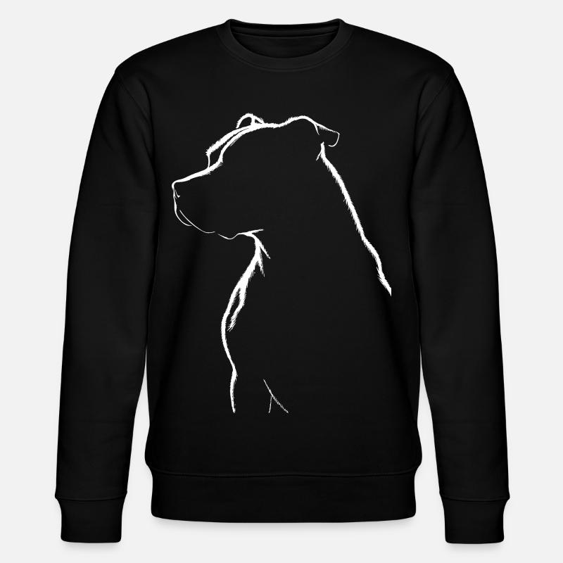 Pitbull Silhouett - Stanley/Stella CHANGER Unisex Organic Sweatshirt - black