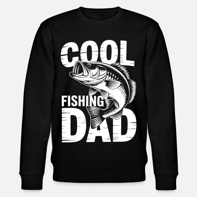 Fisch-Design für coole Papas - Stanley/Stella Unisex Bio-Sweatshirt CHANGER  - Schwarz