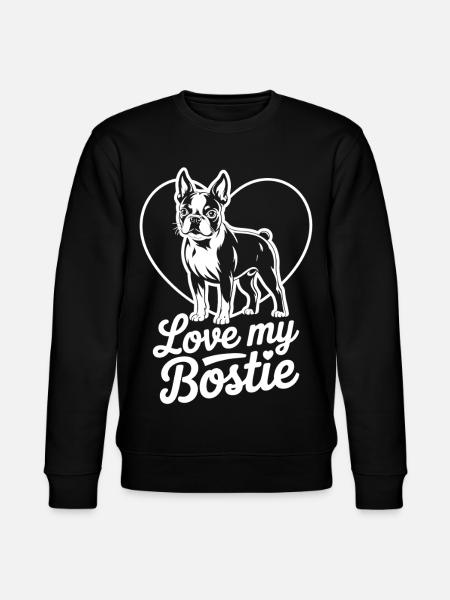 Love My Bostie - Stanley/Stella CHANGER Unisex Organic Sweatshirt - black