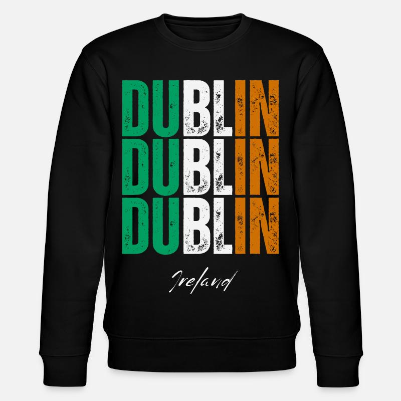 Dublin Irlande, souvenir de Dublin - Sweat bio CHANGER Stanley/Stella Unisexe - noir