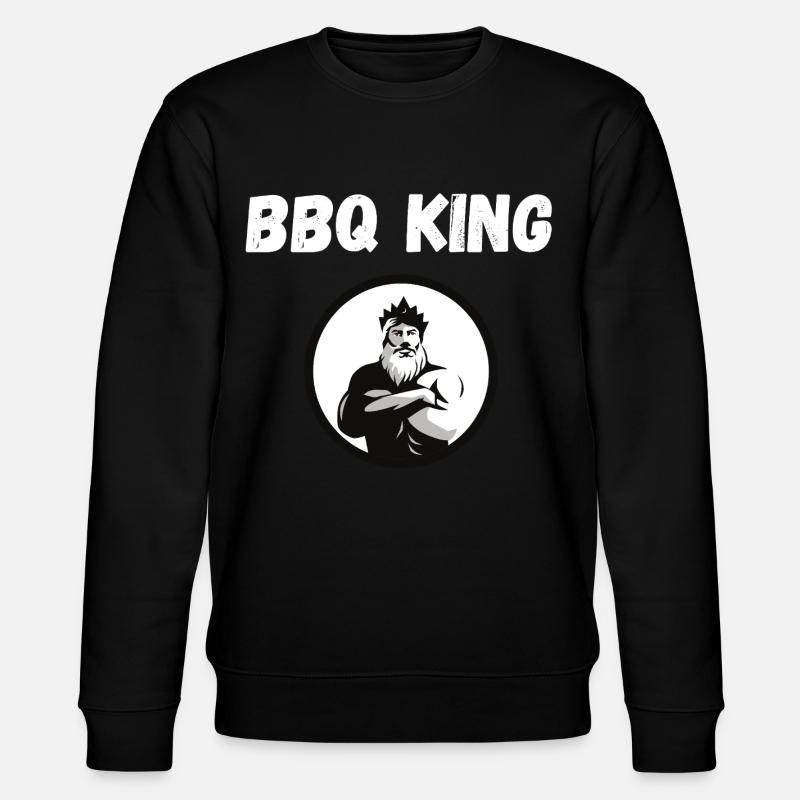 BBQ King - Stanley/Stella Unisex Bio-Sweatshirt CHANGER  - Schwarz