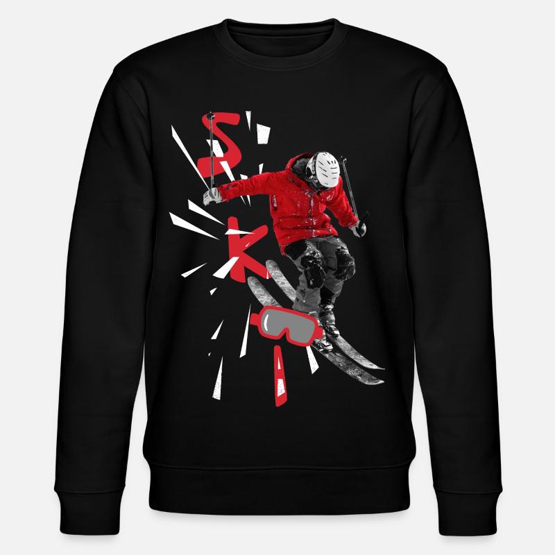 Ski - Ski Packages - Skiing - Stanley/Stella CHANGER Unisex Organic Sweatshirt - black