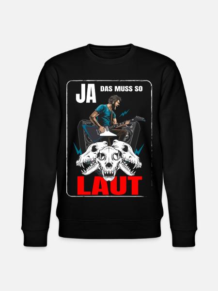 Ja das muss so Laut - Stanley/Stella Unisex Bio-Sweatshirt CHANGER  - Schwarz