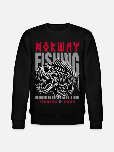 Norwegen Angeltour - Stanley/Stella Unisex Bio-Sweatshirt CHANGER  - Schwarz