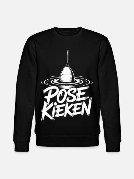 Fischen Pose Humor - Stanley/Stella Unisex Bio-Sweatshirt CHANGER  - Schwarz