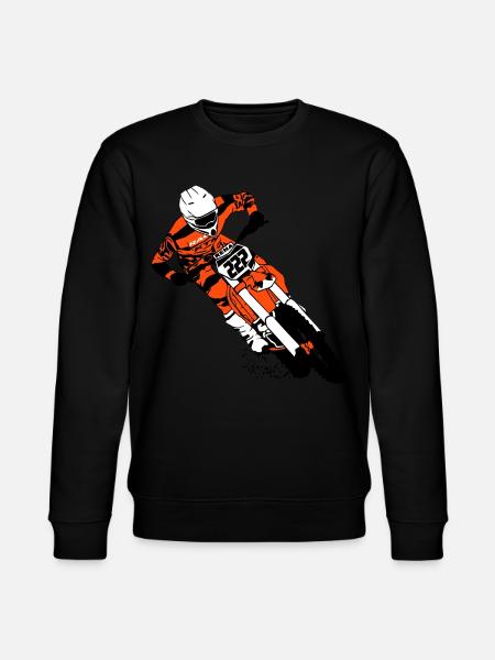 Moto Cross - motocross - Ekologiczna bluza unisex Stanley/Stella CHANGER  - czarny