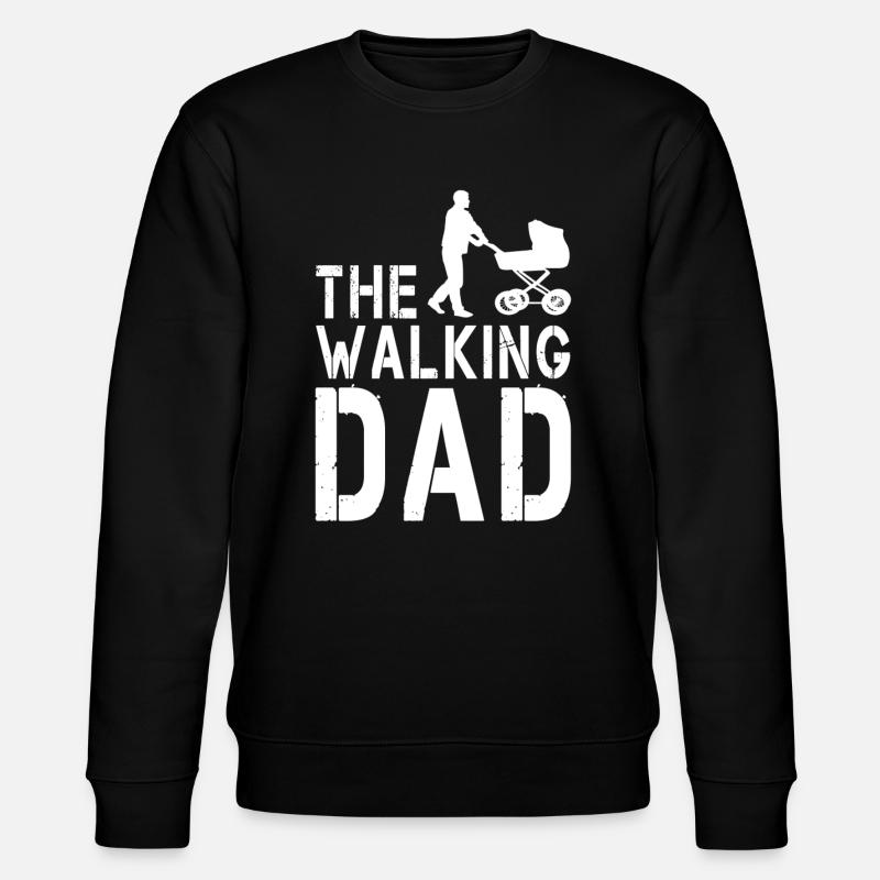 The Walking Dad V2 - Stanley/Stella CHANGER Unisex Organic Sweatshirt - black