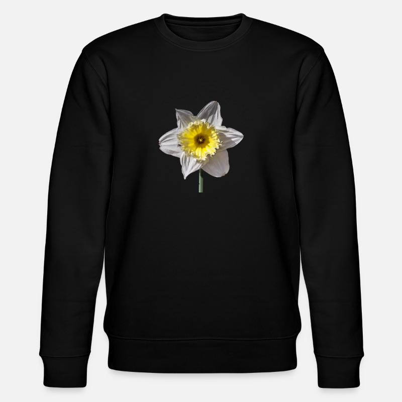 Narzisse - Stanley/Stella Unisex Bio-Sweatshirt CHANGER  - Schwarz